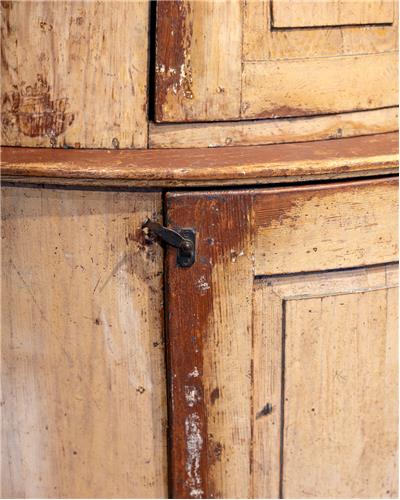 Amorphous - Swedish Corner Cabinet in natural patina