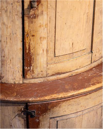 Amorphous - Swedish Corner Cabinet in natural patina