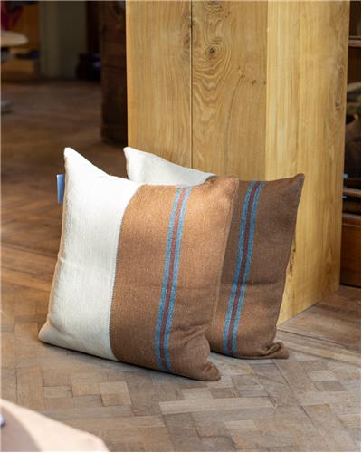 Amorphous - Wollen Plaid in aarde tinten